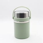 Pot de déjeuner isolé en acier inoxydable