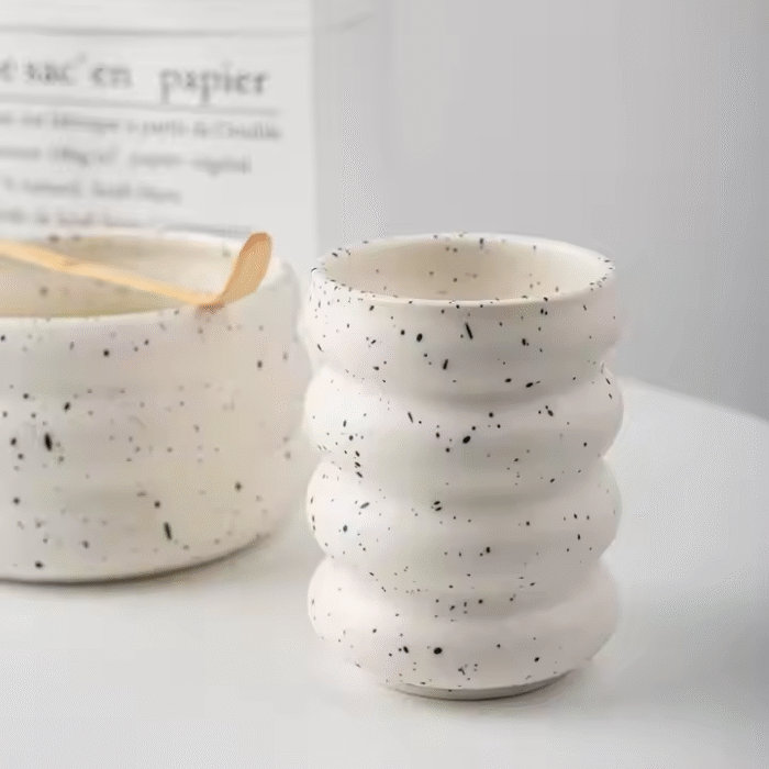 Multicolor ceramic coffee cup