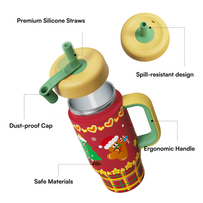 Christmas Design Stainless Steel Water Bottle