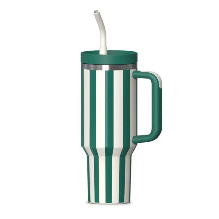 Vaso con mango y paja 40 onz