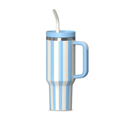 Vaso con mango y paja 40 onz