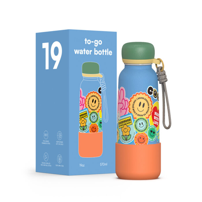 Water Bottle with Silicone Boot