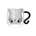 CAPA DE CAPA DE CAFÉ DE VIDRIO DE DOBLE DE CATO