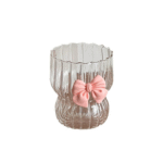 INS style pink bow vertical pattern cup