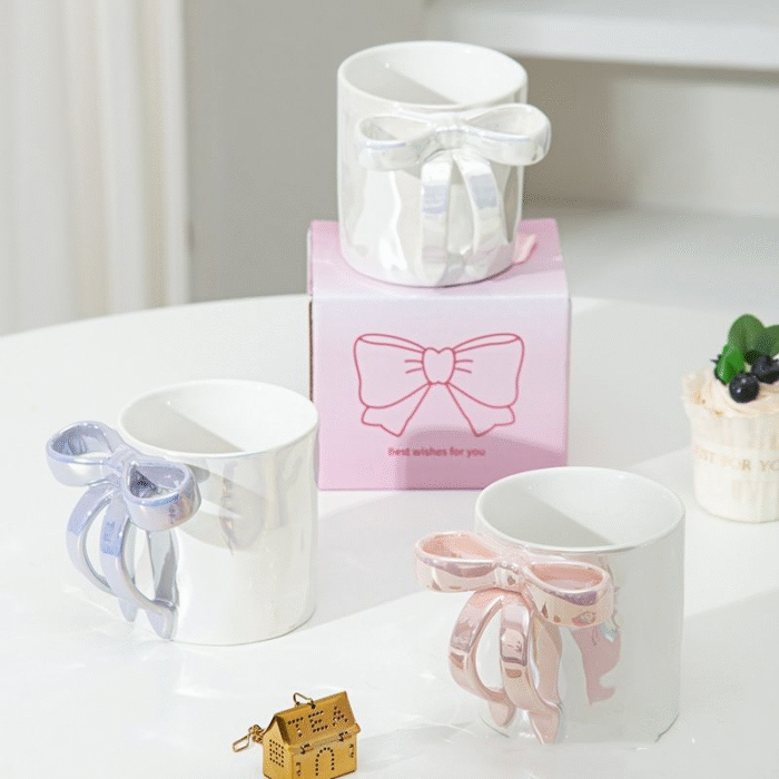 Pearl glaze ceramic coffee cup