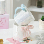 Perlglasur Keramikkaffeetasse