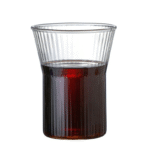 Heat-resistant glass coffee cup