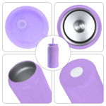 16 oz polished stainless steel cup