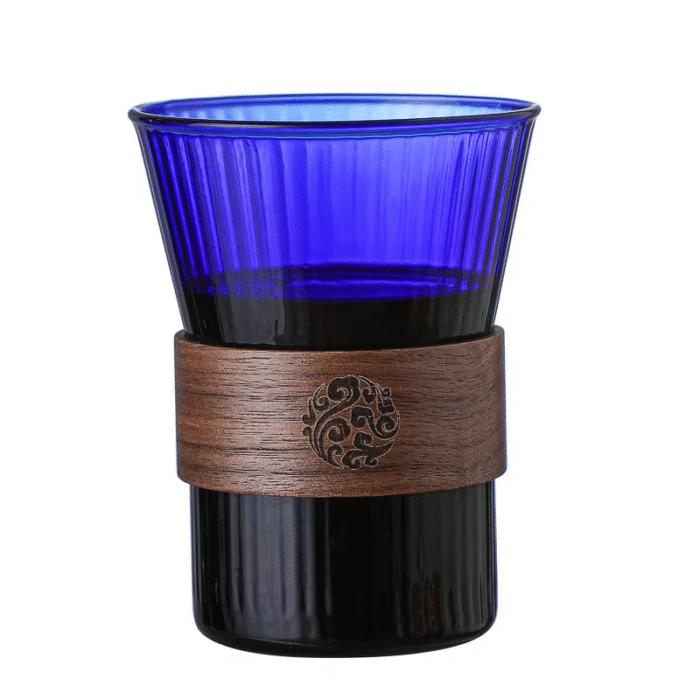 Heat-resistant glass coffee cup