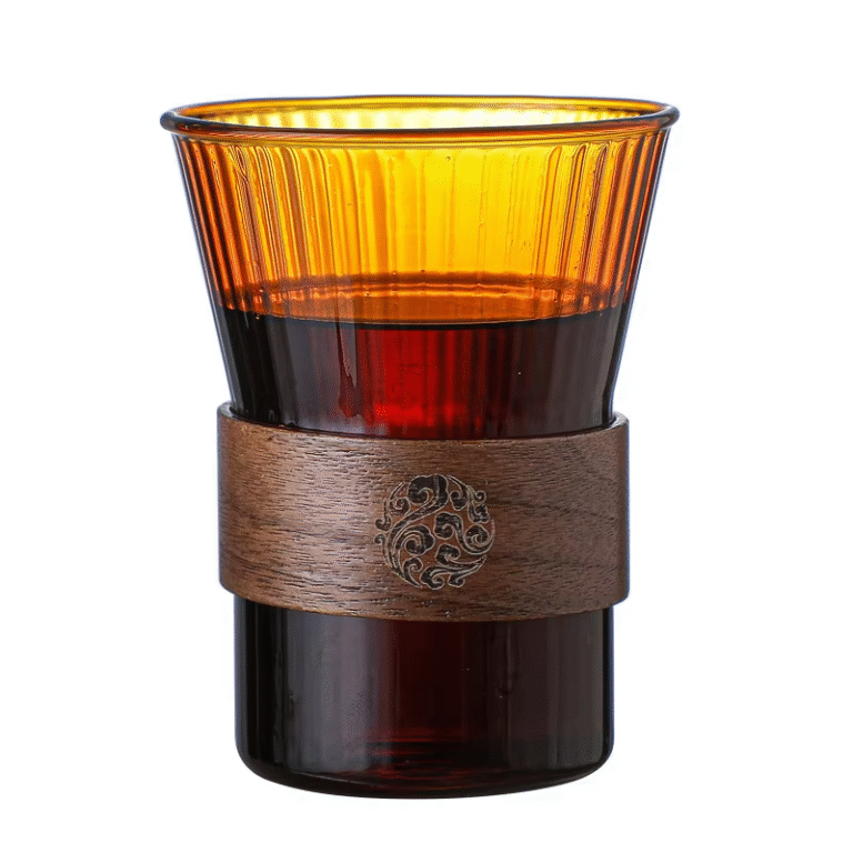Taza de café de vidrio resistente al calor