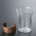 Heat-resistant glass coffee cup