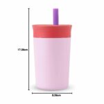Tumbler with Spill Resistant Flexible Straw