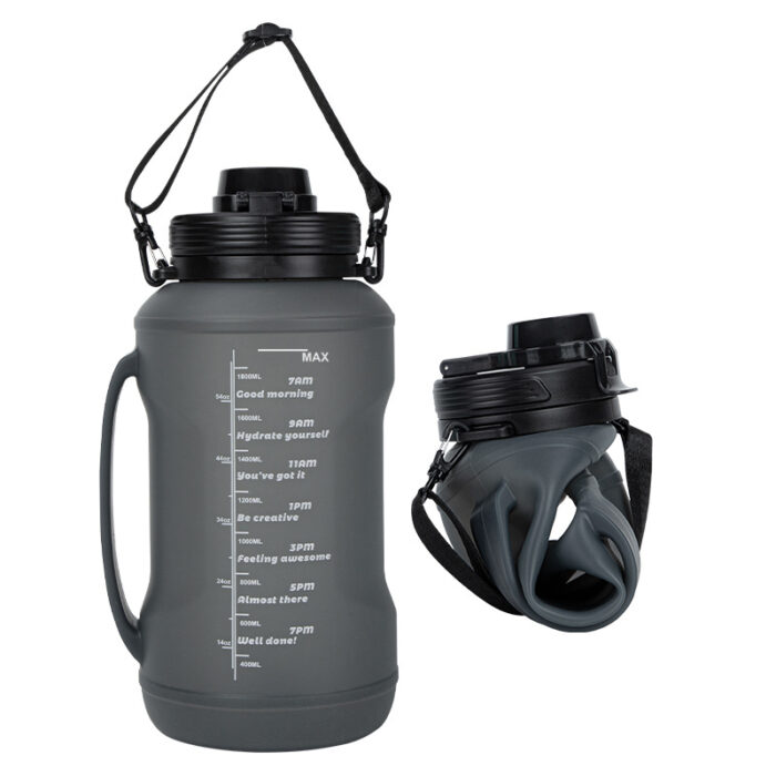 68 Oz Collapsible Water Bottles With Straw