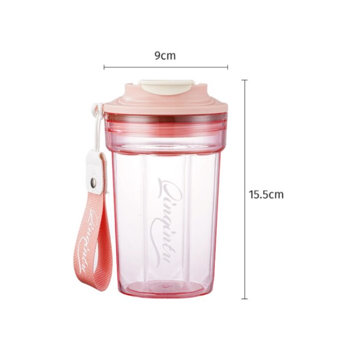 Leak-proof transparent Tritan plastic water bottle
