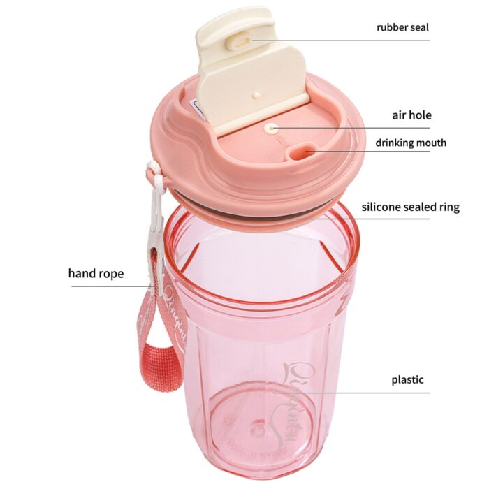 Leak-proof transparent Tritan plastic water bottle