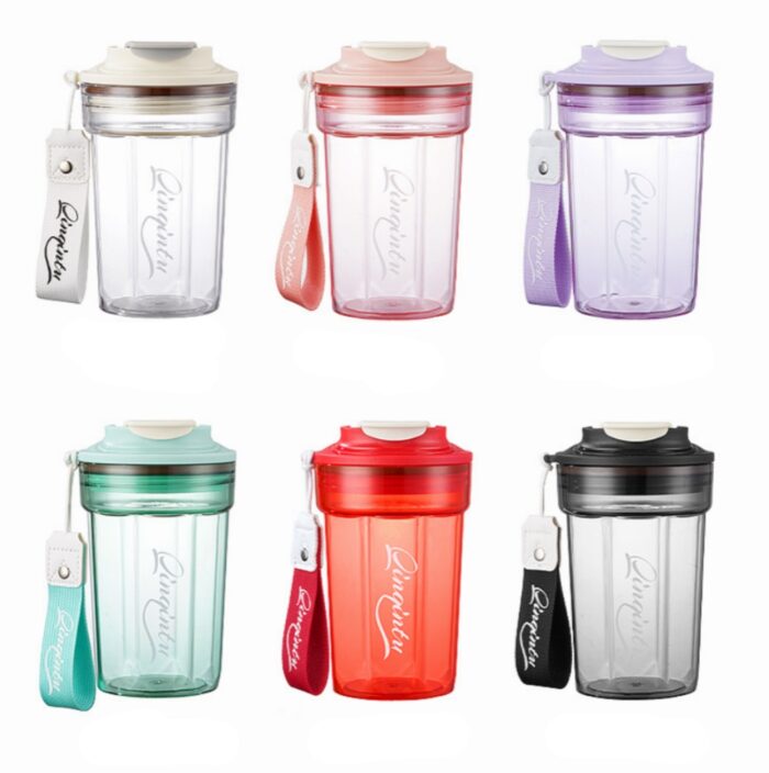 Leak-proof transparent Tritan plastic water bottle