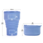 16oz Silicone Folding Cup for Drinks