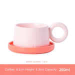 モダンなデザインセラミックコーヒーカップ