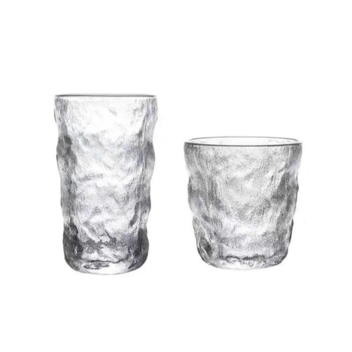 High-value glacier pattern glass water cup