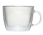 Heat-resistant double-layer glass juice cup