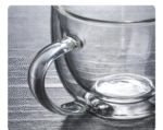 Heat-resistant double-layer glass juice cup