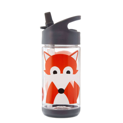 Cute Children's Water Bottle with Straw