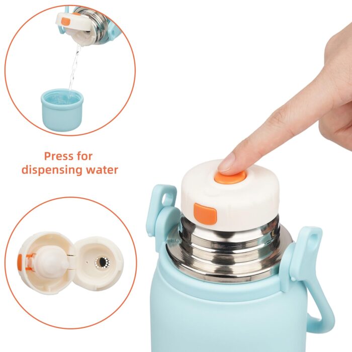 Water Bottle with Handle and Strap
