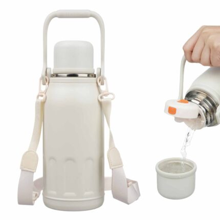Water Bottle with Handle and Strap