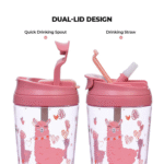 Cute cartoon travel plastic coffee cup