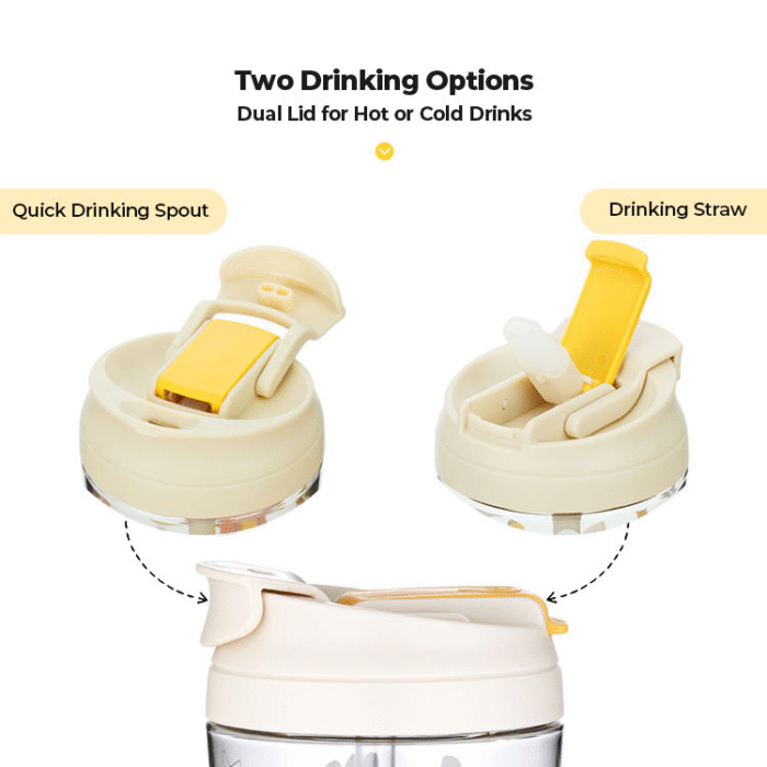 Cute cartoon travel plastic coffee cup